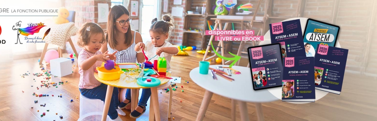 Concours ATSEM/ASEM : Dunod et Trouvix au service de votre réussite !