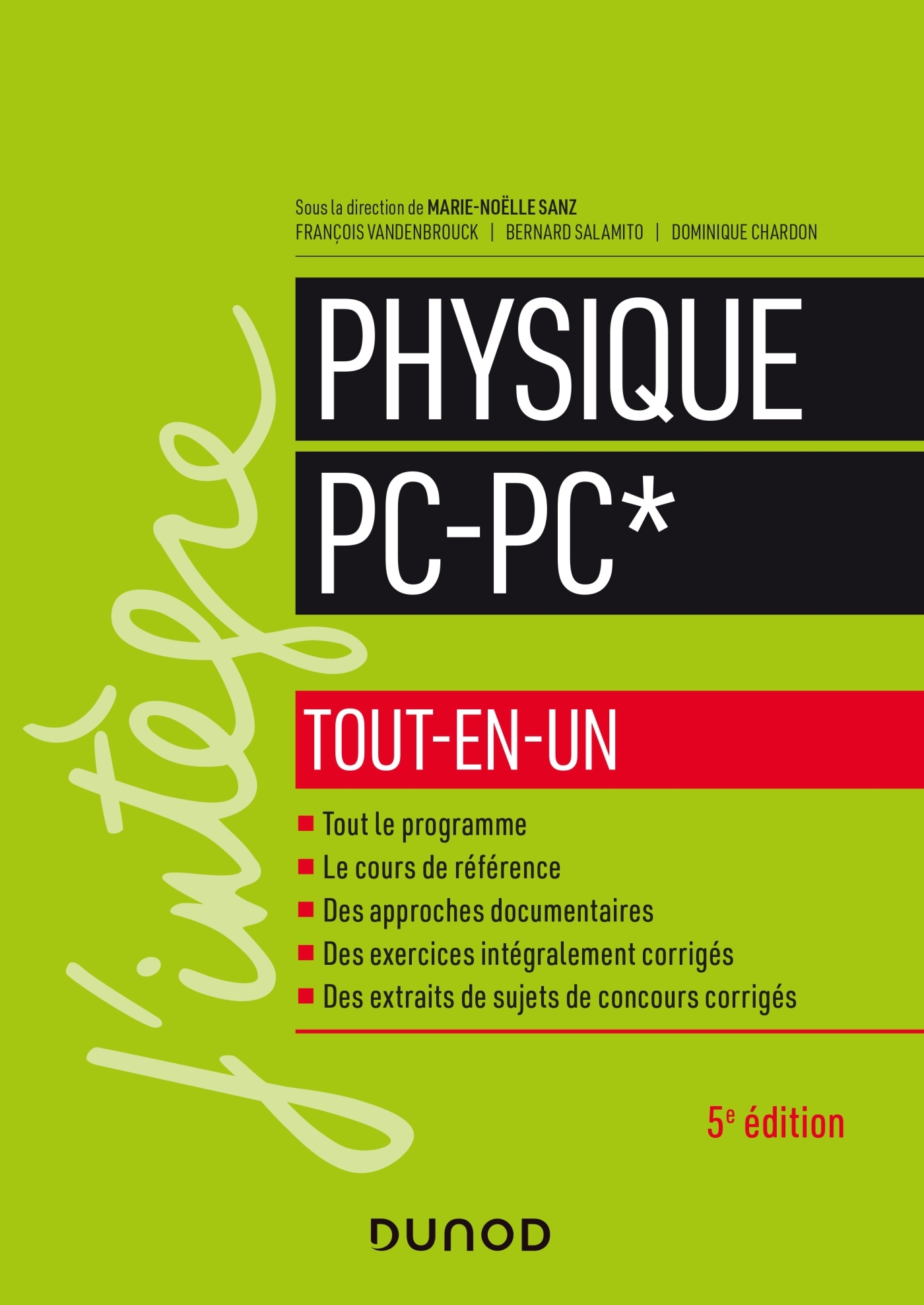 Physique Pc Pc Tout En Un Livre Et Ebook Physique Chimie De Marie Noelle Sanz Dunod