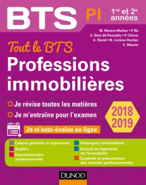 Tout le BTS Professions immobilières - 2018-2019