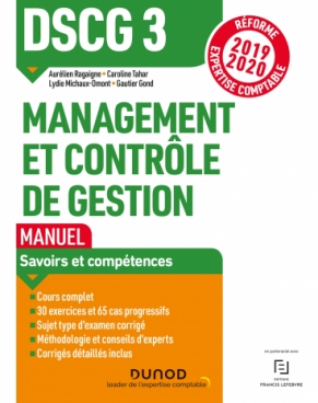 DSCG 3 Management et contrôle de gestion - Manuel