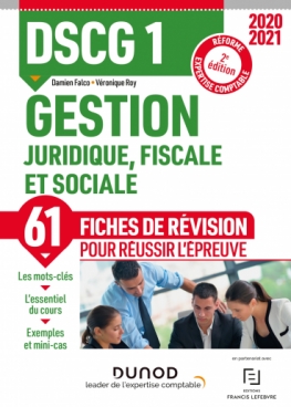 DSCG 1 Gestion juridique, fiscale et sociale - Fiches de révision