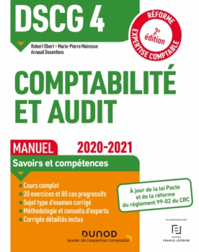 DSCG 4 Comptabilité et audit - Manuel 2020-2021
