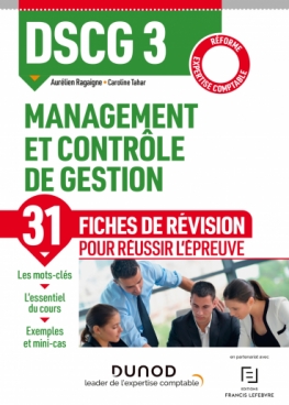 DSCG 3 - Management et contrôle de gestion - Fiches de révision