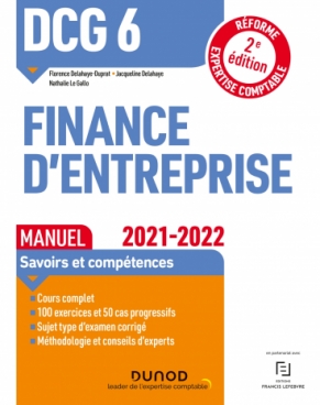 DCG 6 Finance d'entreprise - Manuel 2021-2022