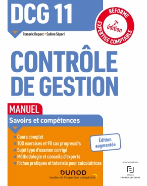 DCG 11 Contrôle de gestion - Manuel