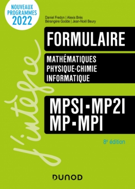 Formulaire MPSI-MP2I-MP-MPI