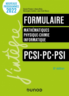 Formulaire PCSI-PC-PSI