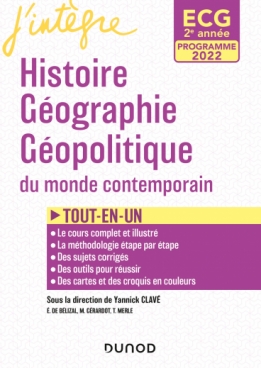 ECG 2 - Histoire Géographie Géopolitique du monde contemporain - Programmes 2022