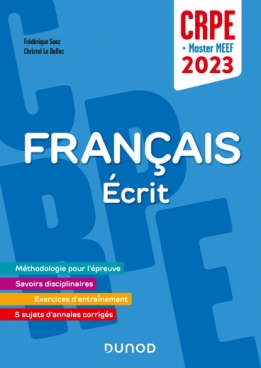 Concours Professeur des écoles - Français - Ecrit - CRPE 2023