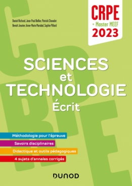 Concours Professeur des écoles 2023 - Sciences et technologie