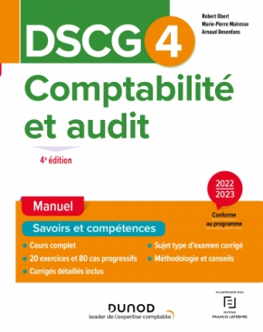 DSCG 4 Comptabilité et audit - Manuel 2022/2023