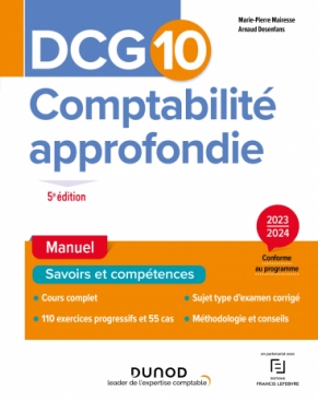 DCG 10 - Comptabilité approfondie - Manuel 2023-2024