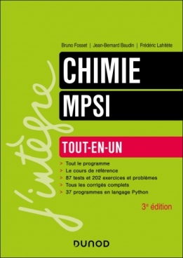 Chimie tout-en-un MPSI