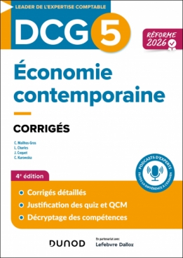 DCG 5 - Economie contemporaine - Corrigés - Réforme 2026-2027