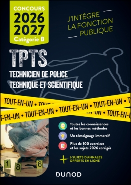 Concours TPTS  - Technicien Police technique et scientifique - 2026-2027