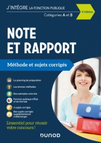 Note et Rapport - Méthode et Sujets corrigés