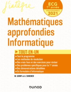 ECG 1 - Mathématiques approfondies, Informatique - Tout-en-un