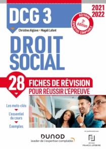 DCG 3 Droit social - Fiches de révision - 2021/2022