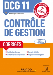 DCG 11 Contrôle de gestion - Corrigés