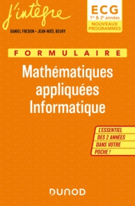 Formulaire Mathématiques appliquées Informatique ECG 1 & 2