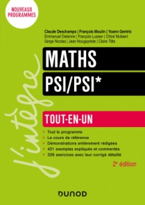 Mathématiques Tout-en-un PSI/PSI*