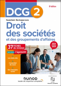 DCG 2 - Droit des sociétés et des groupements d'affaires - Fiches 2024-2025