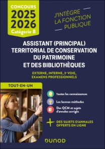 Concours Assistant (principal) territorial de conservation du patrimoine et des bibliothèques