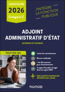 Concours Adjoint administratif d'Etat - 2026 - Externe et interne