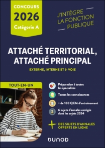 Concours Attaché territorial, Attaché principal - Tout-en-un - 2026