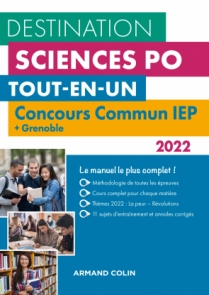 Destination Sciences Po - Concours commun IEP 2022 + Grenoble