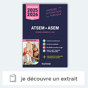 Extrait du livre "Concours ATSEM/ASEM - fonction publique"
