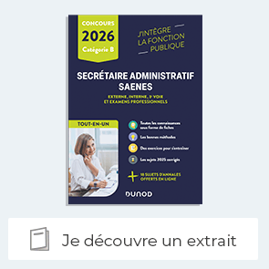 Découvrir un extrait de "Concours Secrétaire administratif et SAENES"
