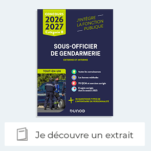 Concours Gendarme sous-officier de gendarmerie externe 