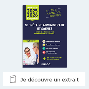 Livre "Concours Secrétaire administratif et SAENES"