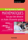 Mathématiques - Tout pour bien démarrer ses études d'économie-gestion