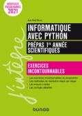 /DUNOD/2021/9782100826063-001-X.jpeg Informatique avec Python - Prépas 1re année scientifiques