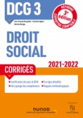 DCG 3 Droit social - Corrigés - 2021-2022