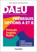 DAEU - Pré-requis Options A et B - Français, Anglais, Maths