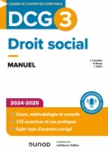 DCG 3 - Droit social - Manuel 2024-2025