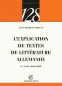 L'explication des textes de littérature allemande