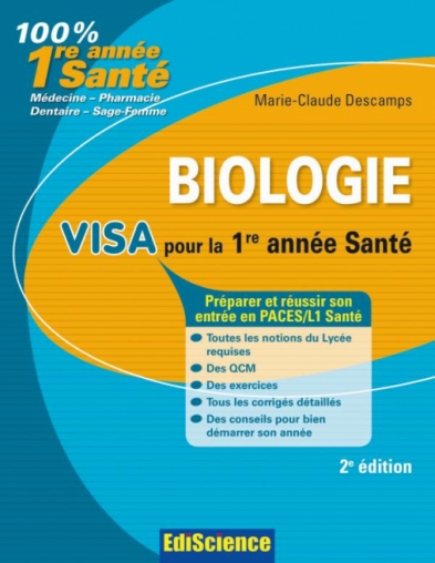 Biologie Visa pour 1re année Santé