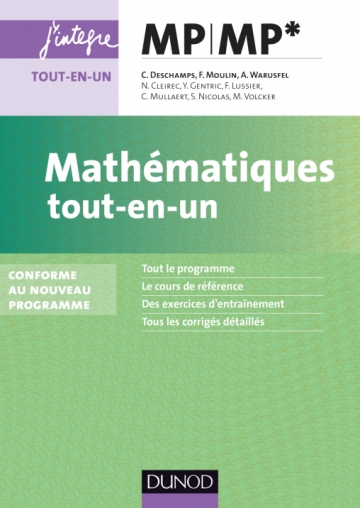 Mathématiques Tout En Un Mp Mp Conforme Au Nouveau - 