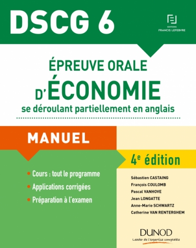 Dscg 6 épreuve Orale Déconomie Se Déroulant Partiellement - 