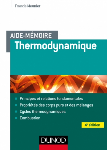 Aide Memoire Thermodynamique Livre Et Ebook Genie Energetique Et Climatique De Francis Meunier Dunod