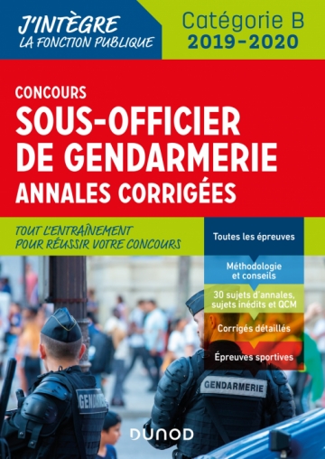 Concours Sous Officier De Gendarmerie 2019 2020 Annales Corrigees Livre Et Ebook Tout En Un De Renald Boismoreau Dunod