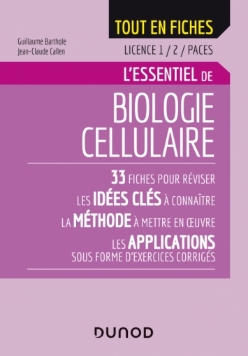 Biologie Cellulaire Licence 1 2 Paces Livre Et Ebook Sciences De La Vie Et Sante De Guillaume Barthole Dunod