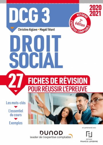 Dcg 3 Droit Social Fiches De Revision Reforme Expertise Comptable Livre Et Ebook Dcg De Christine Alglave Dunod