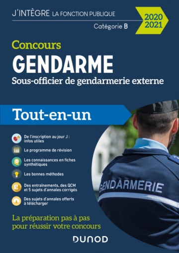 Concours Gendarme Sous Officier De Gendarmerie Externe 2020 2021 Tout En Un Livre Et Ebook Tout En Un De Benoit Priet Dunod