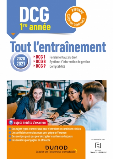 Annee 1 Dcg 1 8 9 Entrainement 2020 2021 Reforme Expertise Comptable Livre Et Ebook Dcg De Clemence Lautard Mattioli Dunod