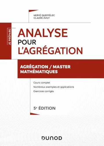 Analyse pour l'agrégation - Agrégation/Master Mathématiques